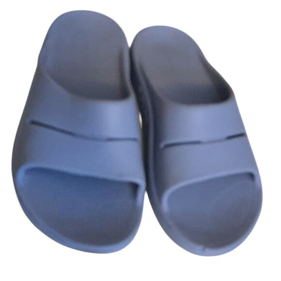 Oofos Ooahh Recovery Slide Sandals Moroccan Blue Womens Sz 7/Men's 5 EUC - Picture 12 of 12